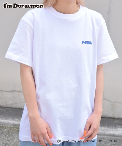 Flowering(フラワーリング)の「I’M DORAEMON(ものがたり・総柄)/半袖Tシャツ(Tシャツ/カットソー・レディース・ホワイト/ブラウン/パープル/ブルー/カーキ/ホワイト系その他・M/L)」の21枚目の写真