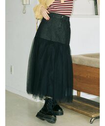チュールドッキングスカート