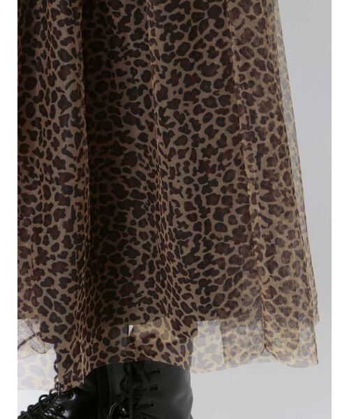 jouetie（ジュエティ）の「チュールドッキングスカート（スカート・レディース・オフホワイト/ブラック/クリア・MEDIUM）」の21枚目の写真