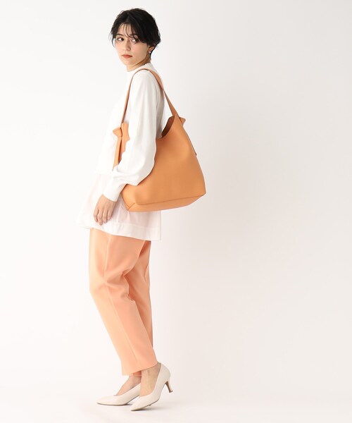 OPAQUE.CLIP（オペークドットクリップ）の「◆ワンハンドルショルダーバッグ【A4収納可/軽量】（ショルダーバッグ・レディース・オレンジ/オフホワイト/シルバー/ブラック・00）」の20枚目の写真