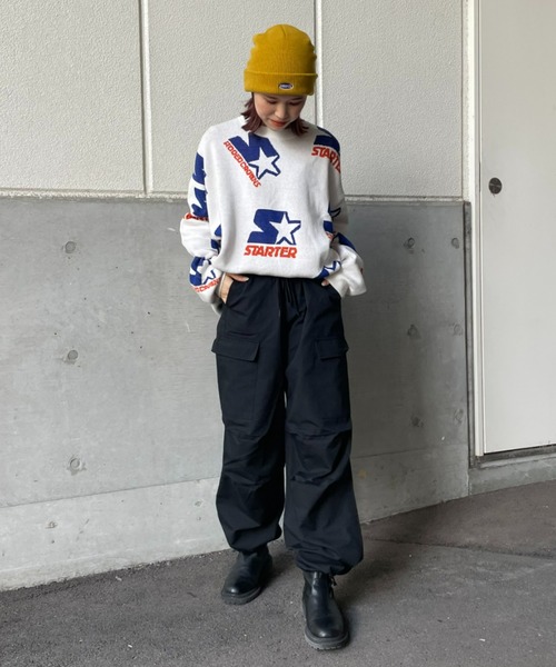 RODEO CROWNS WIDE BOWL(ロデオクラウンズワイドボウル)の「RIPSTOP パラシュート カーゴパンツ(カーゴパンツ・メンズ・イエロー/カーキ/ブラック・LARGE/MEDIUM)」の6枚目の写真