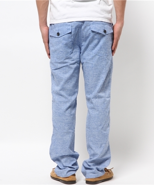 OUTLET（アウトレット）の「【CIAOPANIC TYPY】リネンポリリブイージーパンツ（その他パンツ・メンズ・ブルー・LARGE/SMALL/MEDIUM）」の3枚目の写真