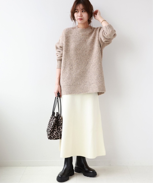 JOURNAL STANDARD relume(ジャーナルスタンダード レリューム)の「《WEB限定追加2》ウォッシャブルスポンジニットフレアスカート(スカート・レディース・ホワイト/ブラック/ネイビー・FREE)」の5枚目の写真