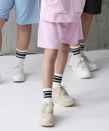 repipi armario（レピピ アルマリオ）の「【repipi armario / レピピアルマリオ】ガールズジャージハーフパンツ　ジャージ　ラインパンツ　ショートパンツ　ダンス（その他パンツ）」