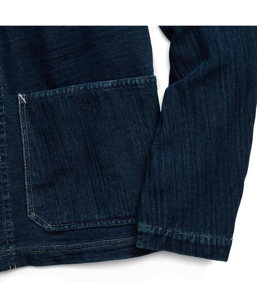 RRL（ダブル アール エル）の「インディゴ フレンチ テリー ジャケット 