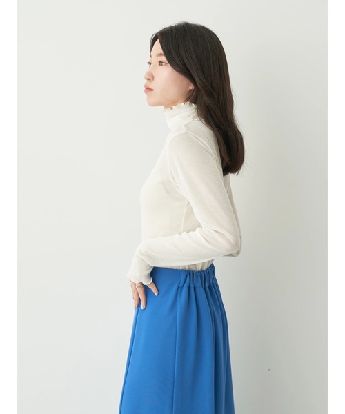 earth music&ecology（アースミュージックアンドエコロジー）の「シアータートルメロープルオーバー（Tシャツ/カットソー・レディース・ブラック/オフホワイト/オレンジ/ブルー/グリーン・S/M）」の6枚目の写真