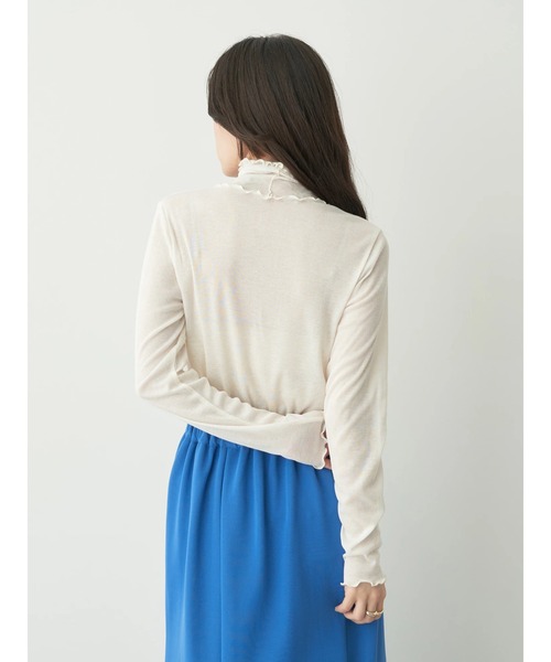 earth music&ecology（アースミュージックアンドエコロジー）の「シアータートルメロープルオーバー（Tシャツ/カットソー・レディース・ブラック/オフホワイト/オレンジ/ブルー/グリーン・S/M）」の7枚目の写真