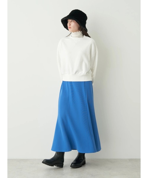 earth music&ecology（アースミュージックアンドエコロジー）の「シアータートルメロープルオーバー（Tシャツ/カットソー・レディース・ブラック/オフホワイト/オレンジ/ブルー/グリーン・S/M）」の8枚目の写真