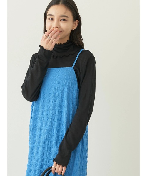 earth music&ecology（アースミュージックアンドエコロジー）の「シアータートルメロープルオーバー（Tシャツ/カットソー・レディース・ブラック/オフホワイト/オレンジ/ブルー/グリーン・S/M）」の14枚目の写真