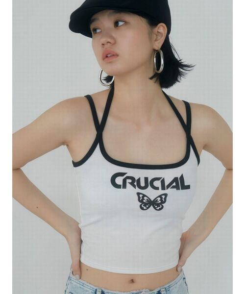 EMODA(エモダ)の「リンガーWストラップキャミ(キャミソール・レディース・ホワイト/ブラック/グレー/ブルー・FREE)」の14枚目の写真