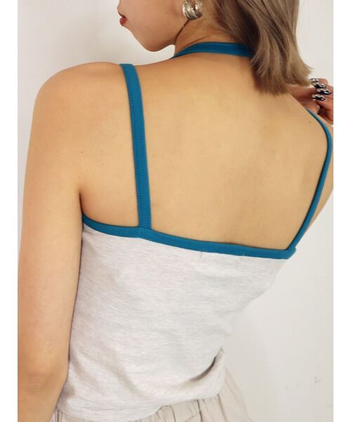 EMODA(エモダ)の「リンガーWストラップキャミ(キャミソール・レディース・ホワイト/ブラック/グレー/ブルー・FREE)」の21枚目の写真