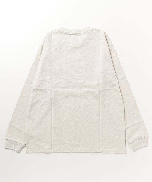 UNIVERSAL OVERALL(ユニバーサルオーバーオール)の「UNIVERSAL OVERALL POCKET L/S U2233210(Tシャツ/カットソー・メンズ・ホワイト/グリーン/オートミール・M/L)」の4枚目の写真