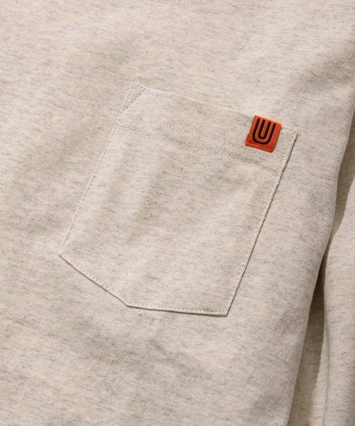 UNIVERSAL OVERALL(ユニバーサルオーバーオール)の「UNIVERSAL OVERALL POCKET L/S U2233210(Tシャツ/カットソー・メンズ・ホワイト/グリーン/オートミール・M/L)」の8枚目の写真