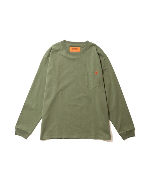 UNIVERSAL OVERALL(ユニバーサルオーバーオール)の「UNIVERSAL OVERALL POCKET L/S U2233210(Tシャツ/カットソー・メンズ・ホワイト/グリーン/オートミール・M/L)」の16枚目の写真