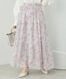earth music&ecology | フラワーティアードスカート(スカート)