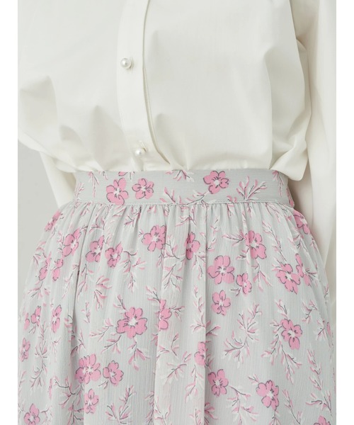 earth music&ecology（アースミュージックアンドエコロジー）の「フラワーティアードスカート（スカート・レディース・グリーン系その他3/ライトグレー/ライトブルー・FREE）」の20枚目の写真