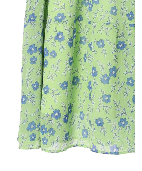 earth music&ecology（アースミュージックアンドエコロジー）の「フラワーティアードスカート（スカート・レディース・グリーン系その他3/ライトグレー/ライトブルー・FREE）」の9枚目の写真