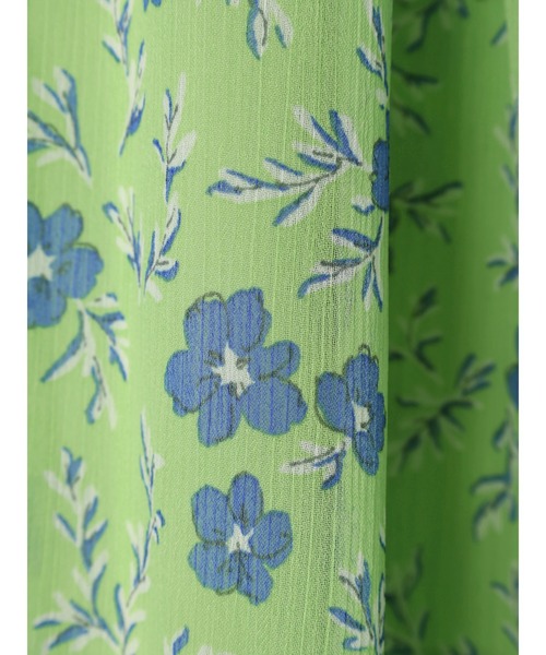 earth music&ecology（アースミュージックアンドエコロジー）の「フラワーティアードスカート（スカート・レディース・グリーン系その他3/ライトグレー/ライトブルー・FREE）」の11枚目の写真