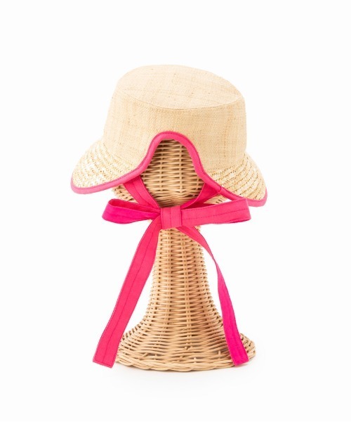 Casselini（キャセリーニ）の「Casselini(キャセリーニ)kidsボンネットハット（ハット・キッズ・グリーン/ピンク/ブラック・FREE）」の7枚目の写真