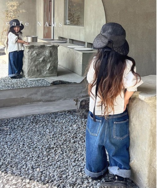 Casselini（キャセリーニ）の「Casselini(キャセリーニ)kidsボンネットハット（ハット・キッズ・グリーン/ピンク/ブラック・FREE）」の18枚目の写真