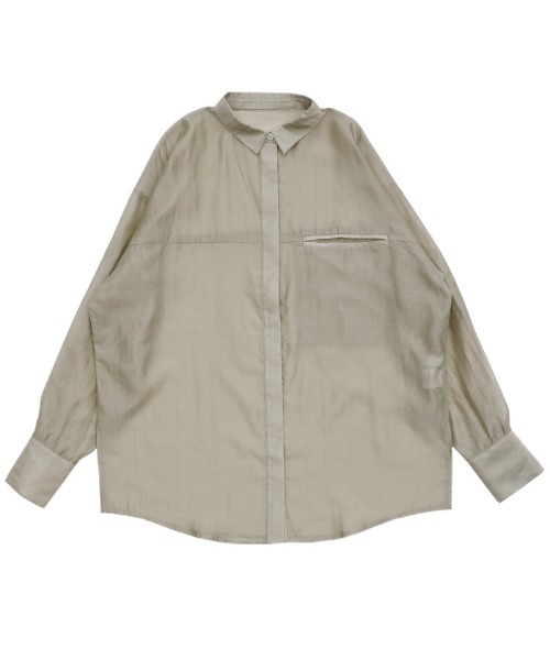 セール】シアーオーバーサイズシャツ（シャツ/ブラウス）｜select MOCA