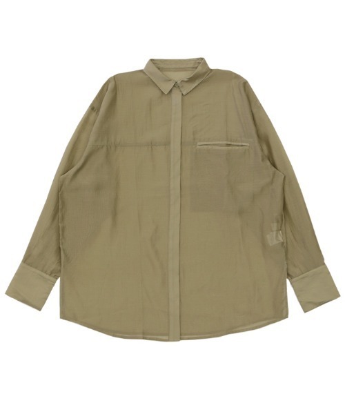 セール】シアーオーバーサイズシャツ（シャツ/ブラウス）｜select MOCA