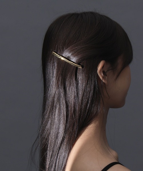 A part by(アパートバイ)の「ナローバレッタ_M(バレッタ/ヘアクリップ・レディース・GOLD/Silver・FREE)」の1枚目の写真