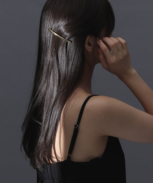 A part by(アパートバイ)の「ナローバレッタ_M(バレッタ/ヘアクリップ・レディース・GOLD/Silver・FREE)」の4枚目の写真