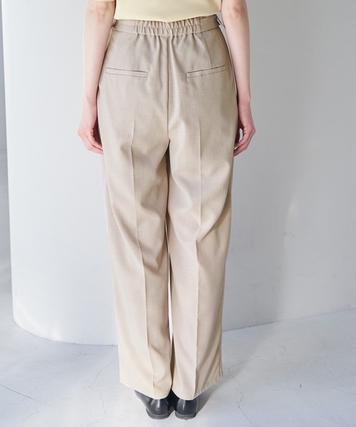 ROPE' PICNIC（ロペピクニック）の「セットアップ対応/麻調シアーハイウエストパンツ（その他パンツ・レディース・ベージュ/チャコールグレー/カーキ/ターコイズブルー・36/40/38）」の11枚目の写真