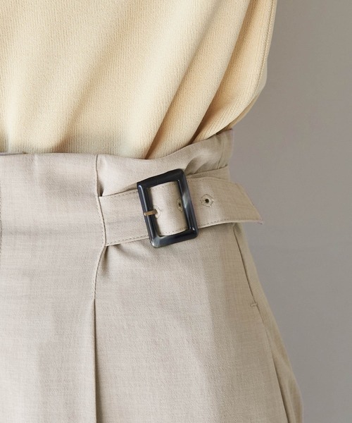 ROPE' PICNIC（ロペピクニック）の「セットアップ対応/麻調シアーハイウエストパンツ（その他パンツ・レディース・ベージュ/チャコールグレー/カーキ/ターコイズブルー・36/40/38）」の20枚目の写真