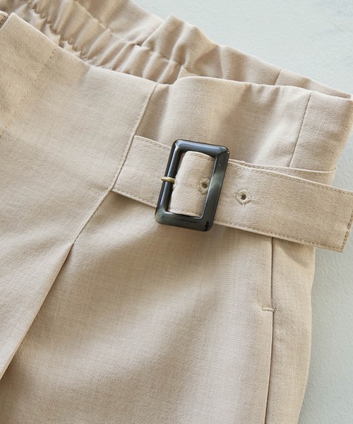 ROPE' PICNIC（ロペピクニック）の「セットアップ対応/麻調シアーハイウエストパンツ（その他パンツ・レディース・ベージュ/チャコールグレー/カーキ/ターコイズブルー・36/40/38）」の21枚目の写真