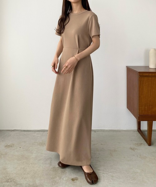 callautia（カラウティア）の「【選べる】ウエストタックカットワンピース（ワンピース・レディース・ブラック/カーキ/ベージュ/イエロー/ネイビー/ブルー系その他/ブラック系その他・SMALL/MEDIUM/LARGE/X-LARGE）」の8枚目の写真