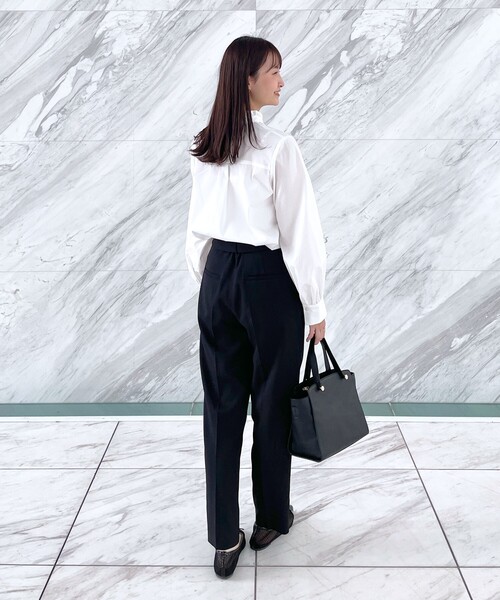 index（インデックス）の「◆ソフトタッチテーパードパンツ【洗濯機洗い可/イージーケア】（その他パンツ・レディース・ライトブルー/ブラック/ベージュ・40/36/42/38）」の16枚目の写真