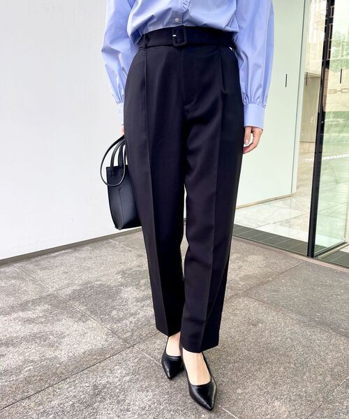 index（インデックス）の「◆ソフトタッチテーパードパンツ【洗濯機洗い可/イージーケア】（その他パンツ・レディース・ライトブルー/ブラック/ベージュ・40/36/42/38）」の18枚目の写真