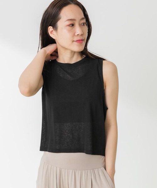 URBAN RESEARCH Sonny Label（アーバンリサーチサニーレーベル）の「SLAB Short Tank-top（タンクトップ・レディース・ブラック/オフホワイト・FREE）」の8枚目の写真