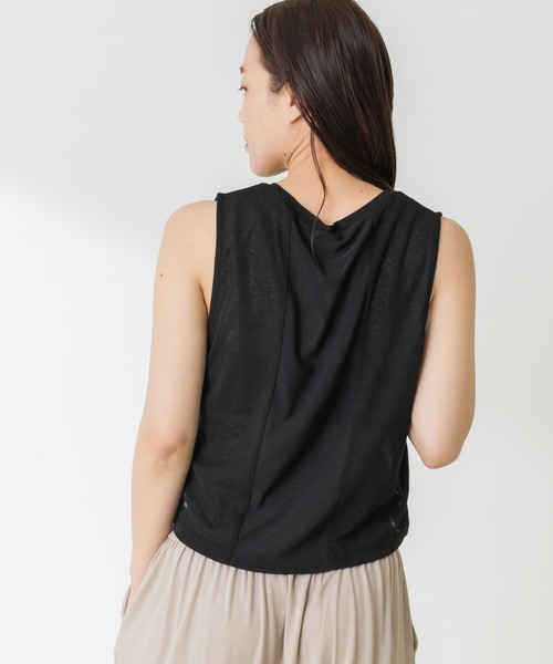 URBAN RESEARCH Sonny Label（アーバンリサーチサニーレーベル）の「SLAB Short Tank-top（タンクトップ・レディース・ブラック/オフホワイト・FREE）」の11枚目の写真