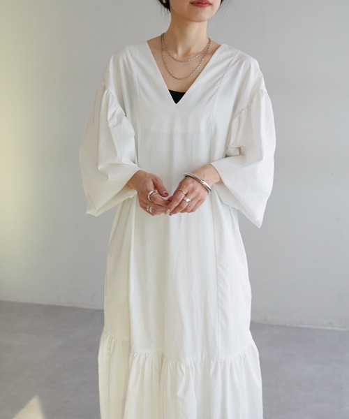 LARUTA(ラルータ)の「【LARUTA】2WAYボリュームスリーブワンピース(ワンピース・レディース・ブラック/オフホワイト/イエロー・MEDIUM/LARGE)」の13枚目の写真