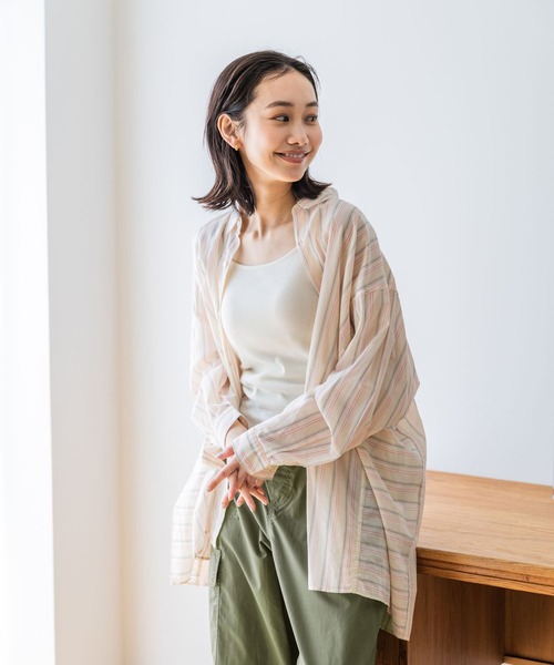 niko and...（ニコアンド）の「ルームドライ/クロップカップキャミソール（キャミソール・レディース・ライトグリーン/ブルー/アイボリー/ブラック・LARGE/MEDIUM）」の16枚目の写真