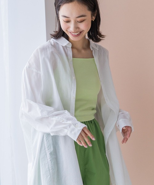 niko and...（ニコアンド）の「ルームドライ/クロップカップキャミソール（キャミソール・レディース・ライトグリーン/ブルー/アイボリー/ブラック・LARGE/MEDIUM）」の17枚目の写真