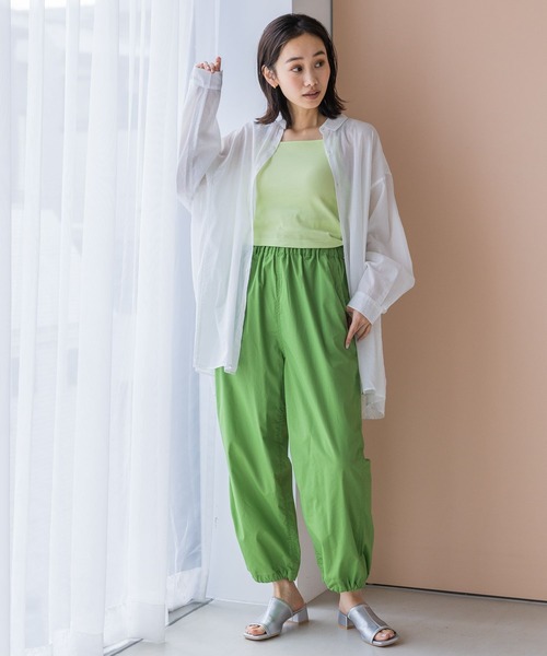 niko and...（ニコアンド）の「ルームドライ/クロップカップキャミソール（キャミソール・レディース・ライトグリーン/ブルー/アイボリー/ブラック・LARGE/MEDIUM）」の18枚目の写真