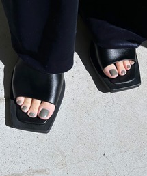 y/m by RIKA | スクエアトゥサンダル(サンダル)