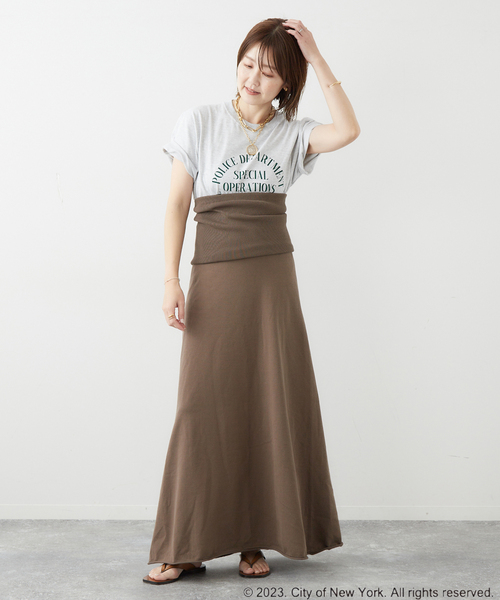 plage（プラージュ）の「NYC circle logo Tシャツ（Tシャツ/カットソー・レディース・グレー/ホワイト・FREE）」の15枚目の写真