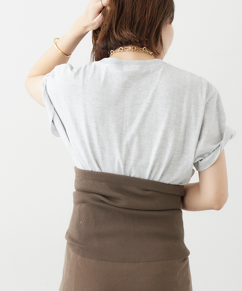 plage（プラージュ）の「NYC circle logo Tシャツ（Tシャツ/カットソー・レディース・グレー/ホワイト・FREE）」の3枚目の写真