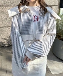 OLIVE des OLIVE | セーラーカラージップアップスウェット(パーカー)