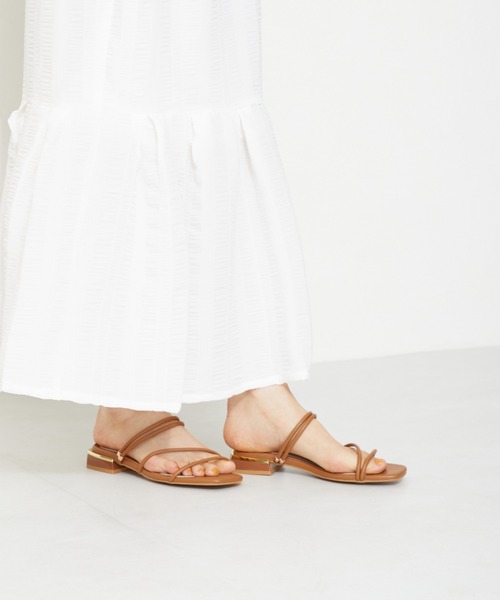 ORiental TRaffic（オリエンタルトラフィック）の「■2wayチューブストラップフラットサンダル/31243（サンダル・レディース・ブラック/ブラウン/ピンク・SS/S/M/L/LL/3L）」の15枚目の写真