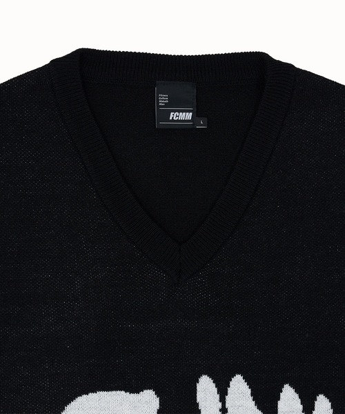 FCMM(エフシーエムエム)の「【日本限定アイテム】LOGO KNIT VEST/ロゴニットベスト(ベスト・メンズ・グリーン/ブラック/ネイビー・MEDIUM/LARGE)」の7枚目の写真
