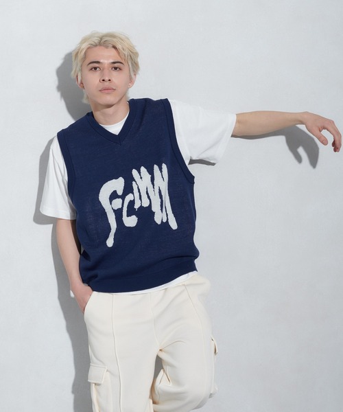 FCMM(エフシーエムエム)の「【日本限定アイテム】LOGO KNIT VEST/ロゴニットベスト(ベスト・メンズ・グリーン/ブラック/ネイビー・MEDIUM/LARGE)」の13枚目の写真