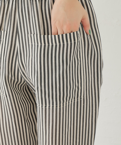 TELA（テラ）の「【TELA/テラ】ストライプパンツ（その他パンツ・レディース・ブラック・42）」の8枚目の写真