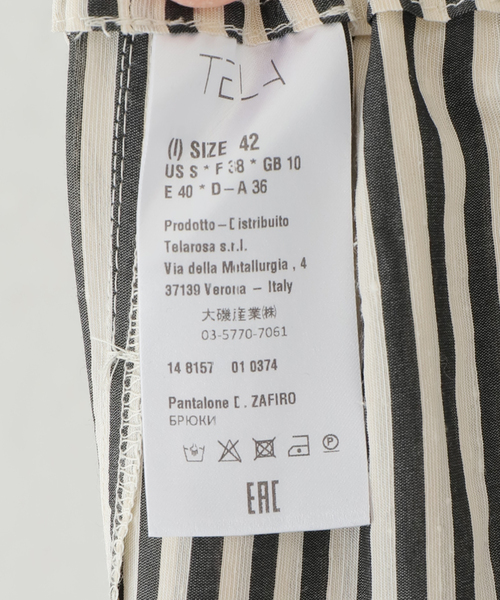 TELA（テラ）の「【TELA/テラ】ストライプパンツ（その他パンツ・レディース・ブラック・42）」の10枚目の写真