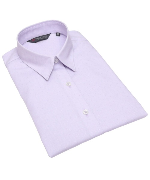 TOKYO SHIRTS（トウキョウシャツ）の「形態安定ノーアイロン レギュラー 七分袖ビジネスワイシャツ（ビジネスシャツ・レディース・パープル・S/M/L/LL/XL）」の12枚目の写真